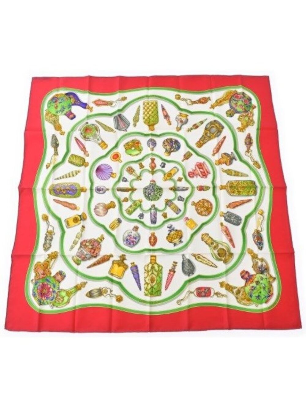 Hermes Bandana Scarf White - Picture 1 of 6